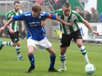 014 2016 Genemuiden SDC Putten  10-12-2016: Voetbal: SC Genemuiden v SDCP: Genemuiden / Iwan Bos (l) of Putten, Omar Kavak (r) of Genemuiden / : Sportclub Genemuiden, SDC Putten, Iwan Bos, Omar Kavak